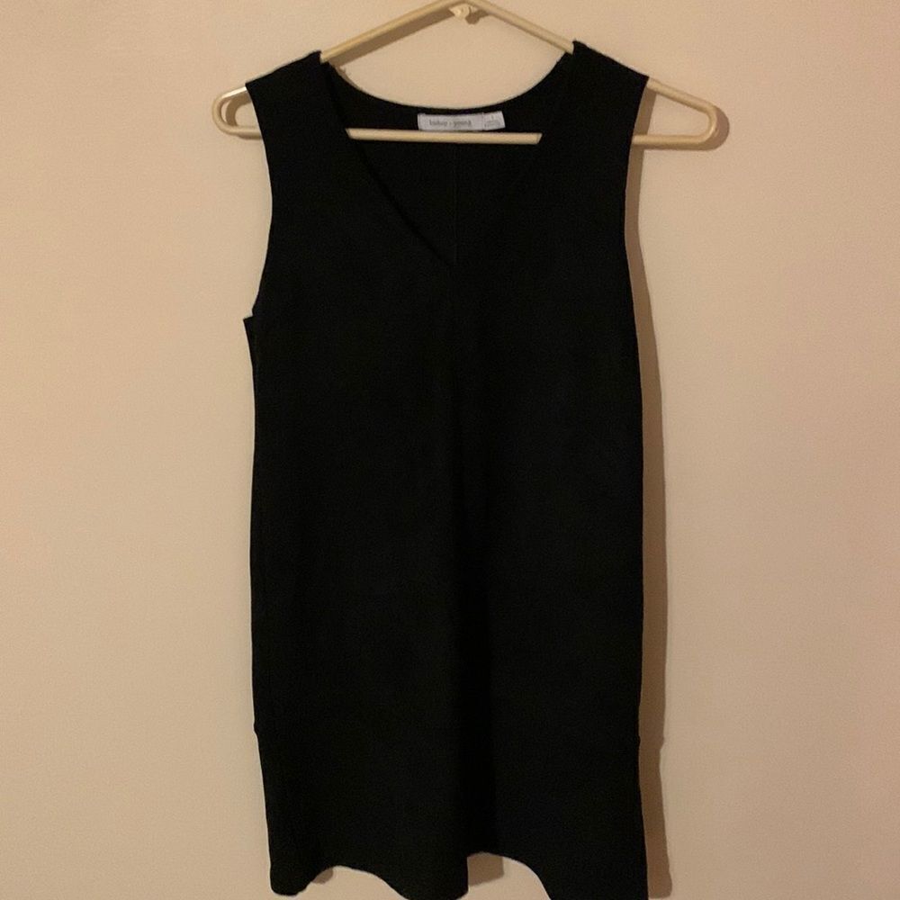 Bishop & Young - black Suede like Sleeveless Dress
